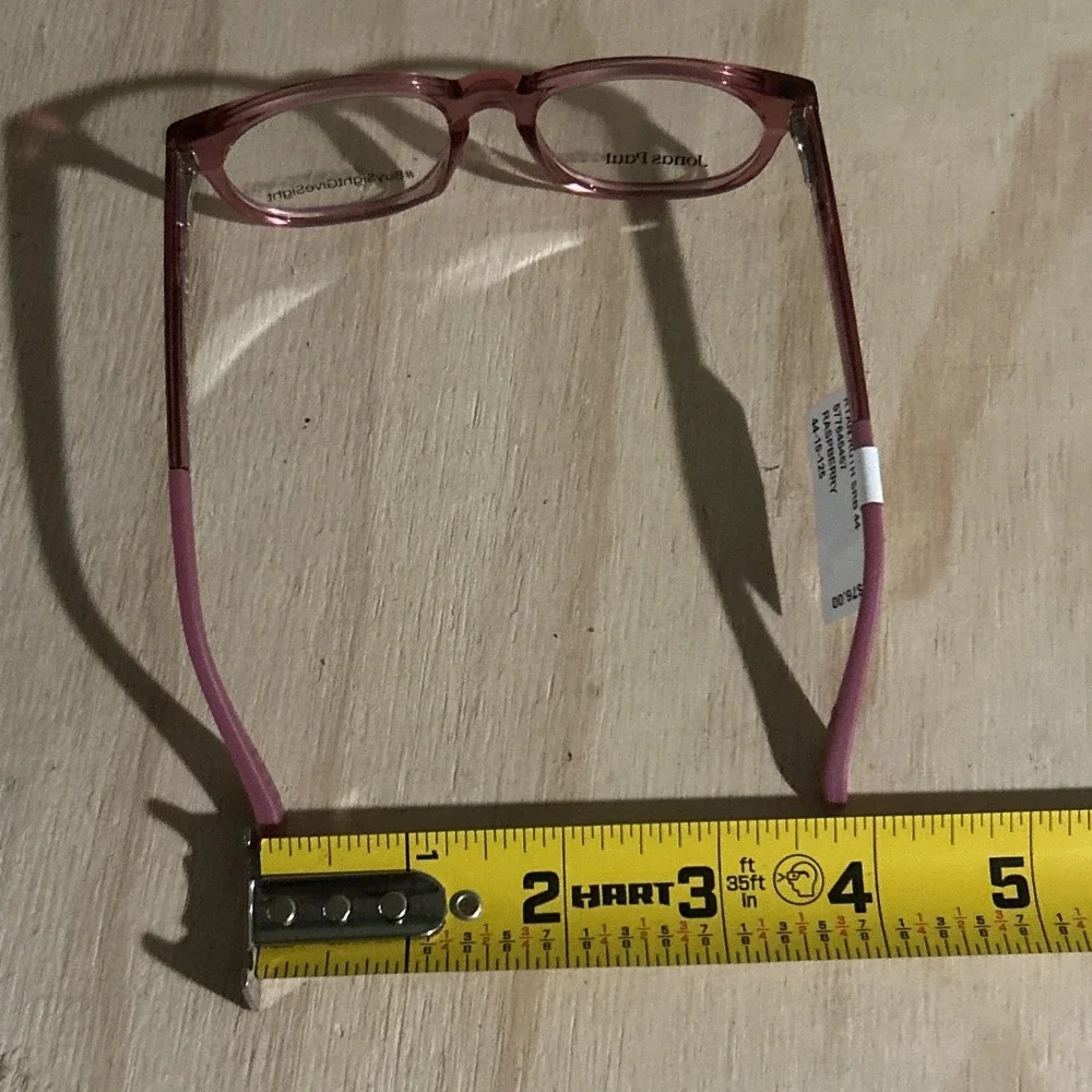 Jonas Paul Ryan Ruth Raspberry Eyeglasses Frame 44-15-125 NWT